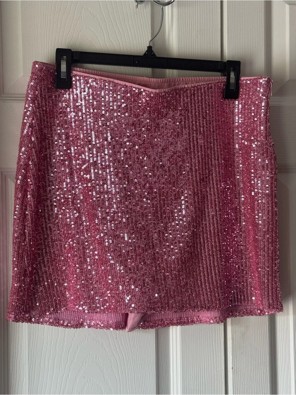 Show Me Your MuMu Pink Sequin Mini Skort